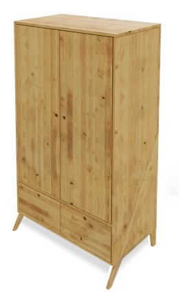 Arbaro wardrobe 100 - solid, oiled alder wood