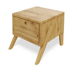 Arbaro night table - solid, oiled alder wood