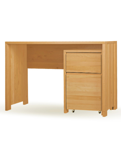 Biurko Silva - lite, lakierowane drewno olchowe