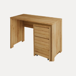 Silva desk - lite, lakierowane drewno olchowe