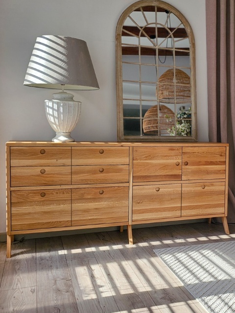 Komoda Arbaro 180 - lite, olejowane drewno dębowe