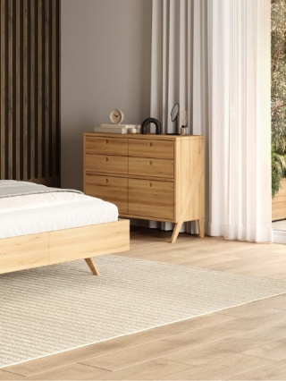 Komoda Arbaro 90 - lite, olejowane drewno olchowe