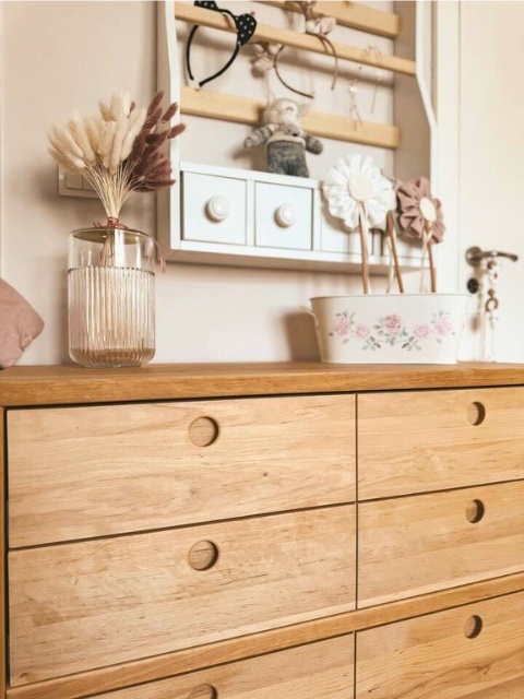 Komoda Arbaro 90 - lite, olejowane drewno olchowe