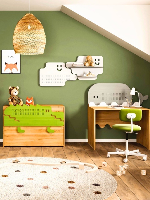 Komoda Krokodyl - lite, olejowane drewno olchowe i sosnowe