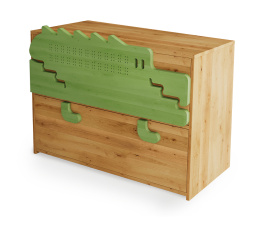 Crocodile dresser - solid, oiled alder and pine wood