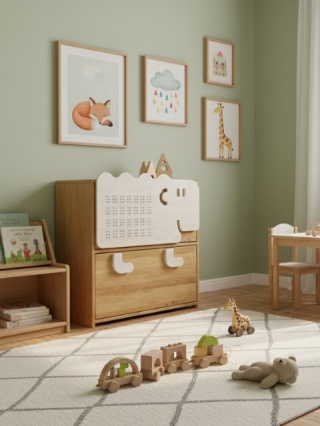 Komoda Owca - lite, olejowane drewno olchowe i sosnowe