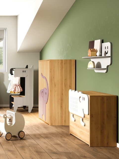 Komoda Owca - lite, olejowane drewno olchowe i sosnowe