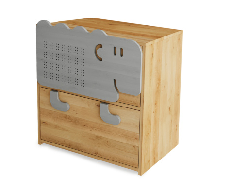 Komoda Owca - lite, olejowane drewno olchowe i sosnowe