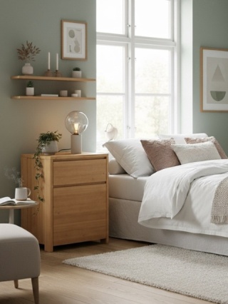 Komoda Silva 60 - lite, lakierowane drewno olchowe