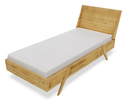Arbaro bed wit a headboard