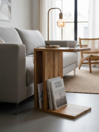 Stolik boczny 01 Dabov - olejowany dąb