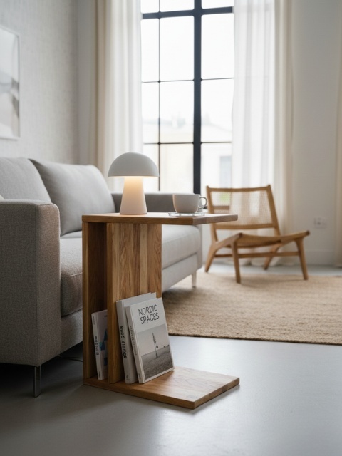 Stolik boczny 01 Dabov - olejowany dąb