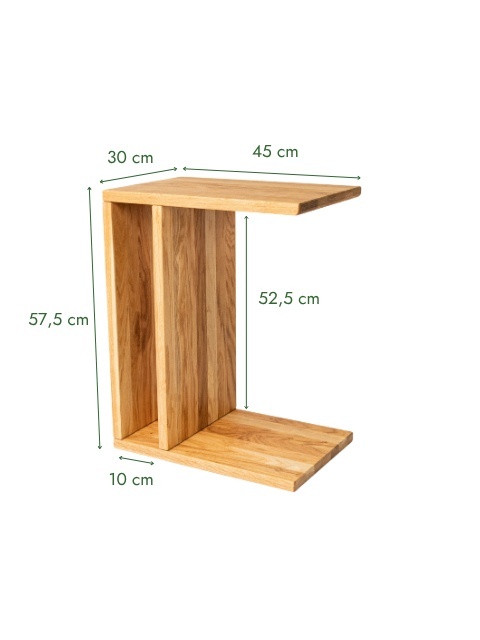 Side table 01 Dabov - alder