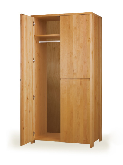 Szafa Silva - lite, lakierowane drewno olchowe