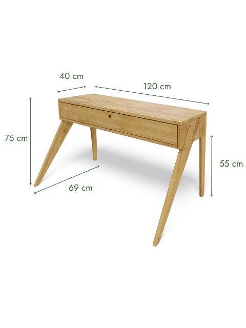 Toaletka Arbaro - lite, olejowane drewno olchowe