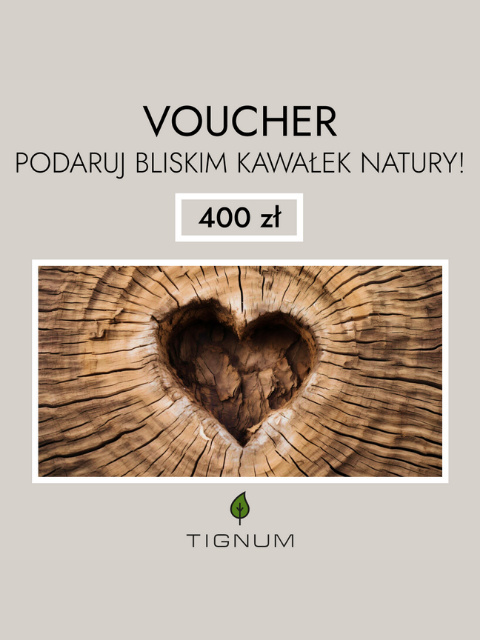 Voucher podarunkow 400 zł